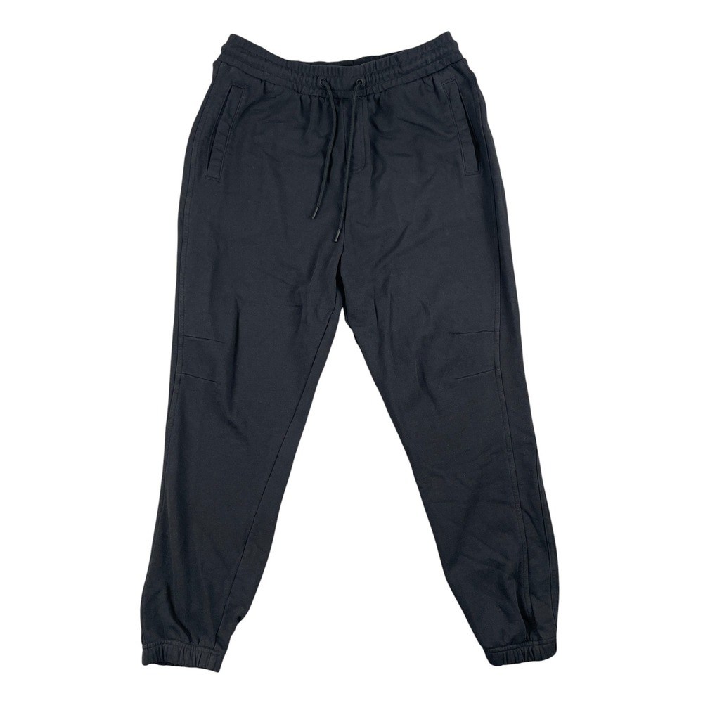 Gymshark Joggers Mens M Black Tapered Fit Sweatpants‎ Elastic Waist Drawstring